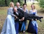 Matt with bridesmaids (50kb)