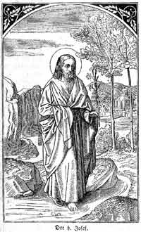 St. Joseph, from an old German book of saints
