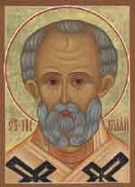 Icon of St. Nicholas, from St. Nicholas Russian Orthodox Church, Dallas, Texas