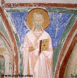 Midieval fresco of St. Nicholas