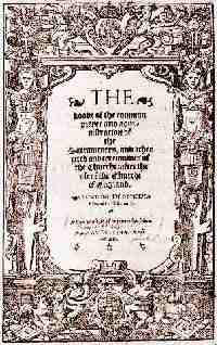 Titla page of the 1549 Book of Common Prayer